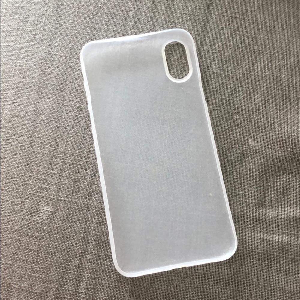 Clear silicone case for IPhone X